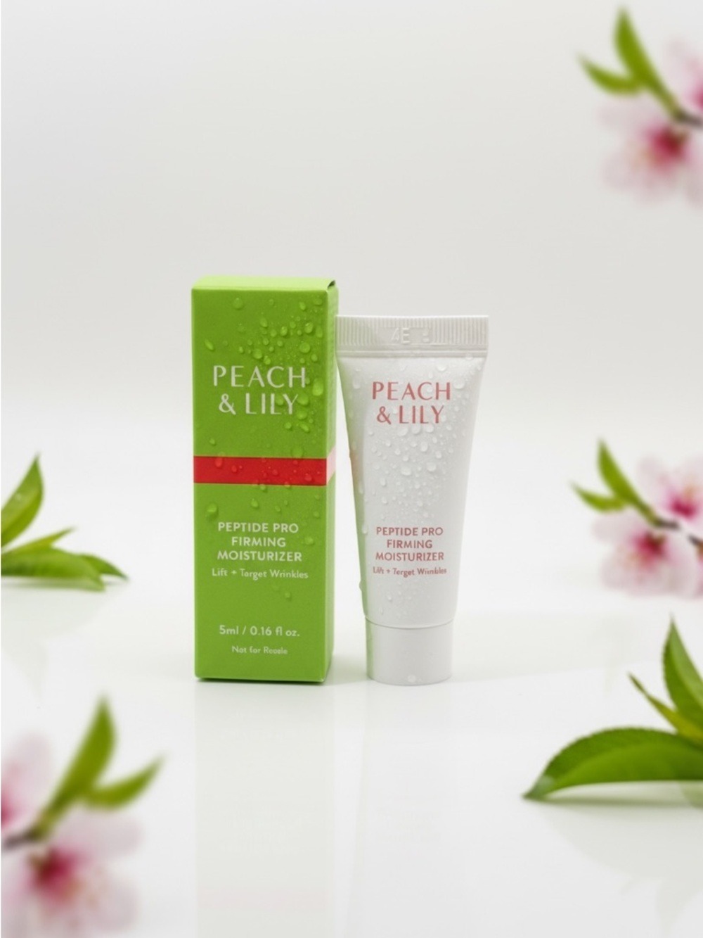 Peach & Lily Peptide Pro Firming Moisturizer Travel Size 5ml New